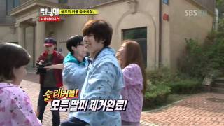 런닝맨 소녀시대 파자마레이스111009_clip16