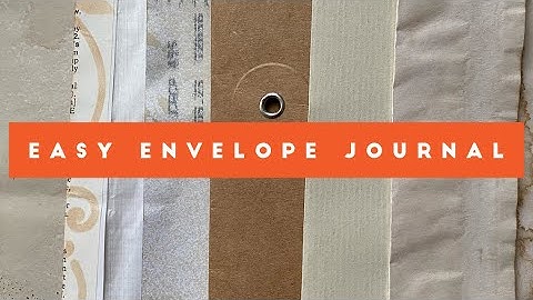 Make a junk journal from envelopes Part 1!