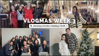VLOGMAS WEEK 3 | Christmas Parties x Holiday Dinner x Lauren's Birthday VLOG