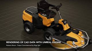 Rendering of CAD data with Unreal Engine 4