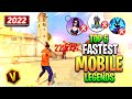 Top 5 fastest mobile players playing like hacker   free fire