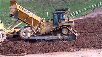 Cat D6 R bulldozer close-up