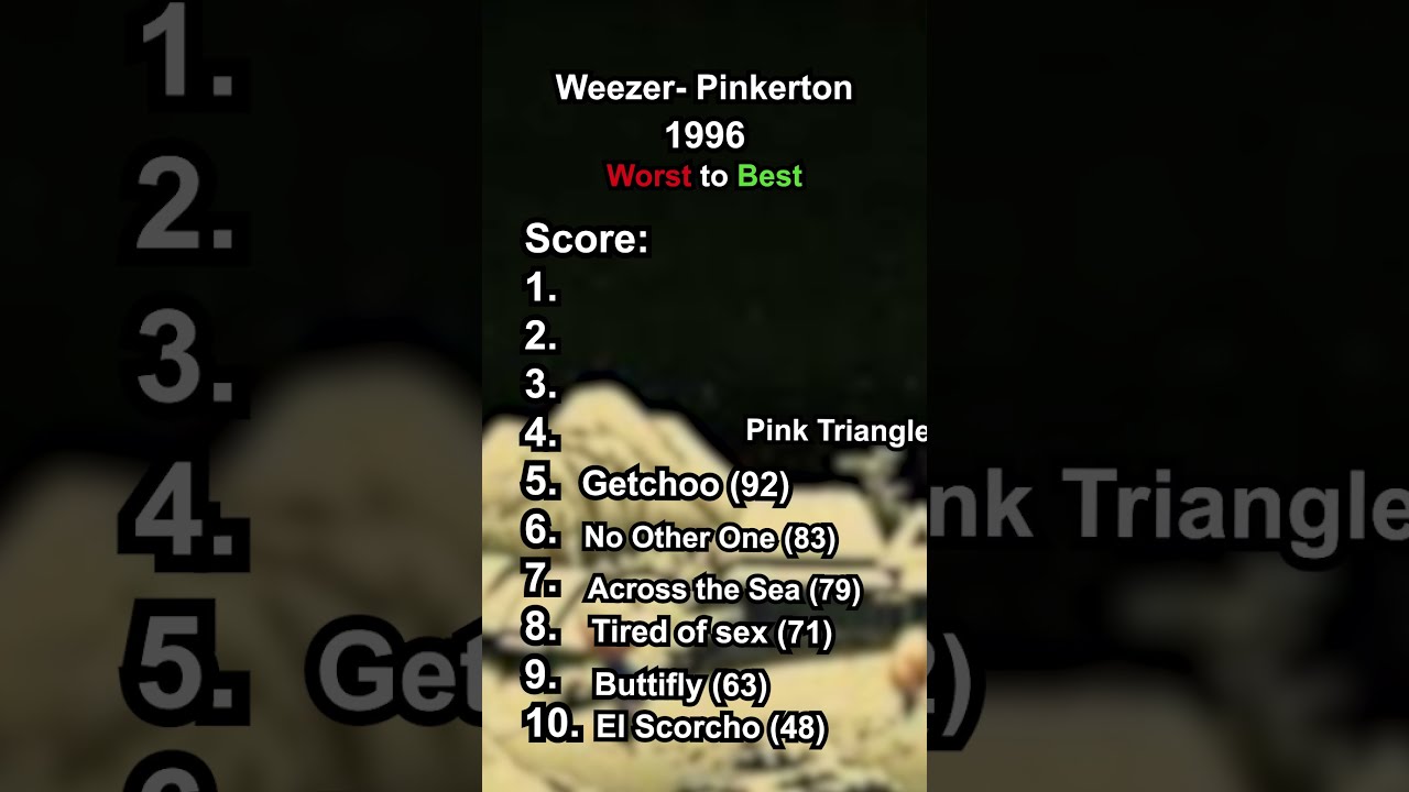 Weezer Pinkerton Worst To Best