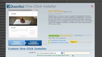 How To Install Wordpress Blog on Dreamhost Account