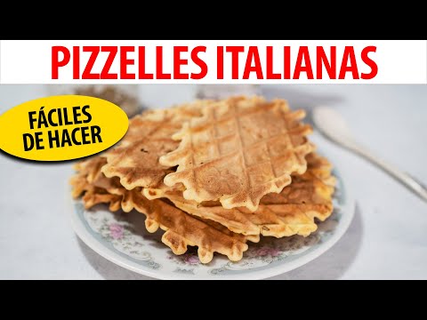 Cómo hacer PIZZELLES Italianas - Receta de poste italiano paso a paso