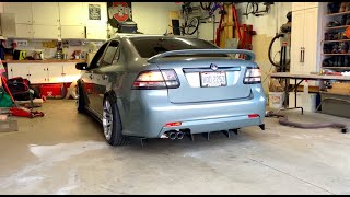 2009 Saab 9-3 2.0T Catback Exhaust (Install and Review!)