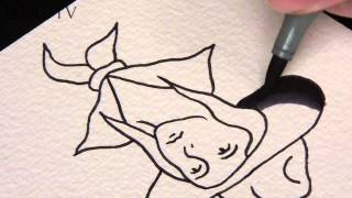 Blending Copic Markers Tutorial - Old School Shading on Tattoo Flash