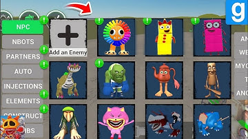 Nextbots in playground mod updated new yarnaby poppy playtime number blocks 😱 chasing nextbots 🔥