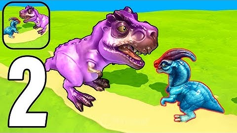 Dino Merge - Gameplay Walkthrough Part 2 Become a T-Rex (Android,iOS)