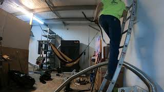 a timelapse . improv hammock install