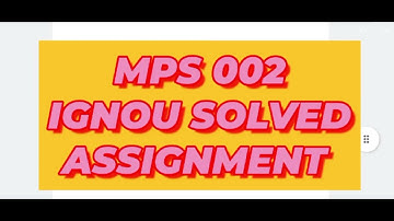 IGNOU MPS 002 l SOLVED ASSIGNMENT l INTERNATIONAL RELATIONS l SESSION : JANUARY 2025