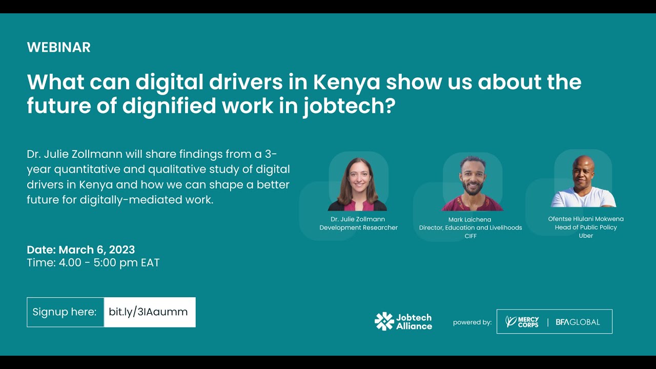 What can digital drivers in Kenya show us about the future of dignified
