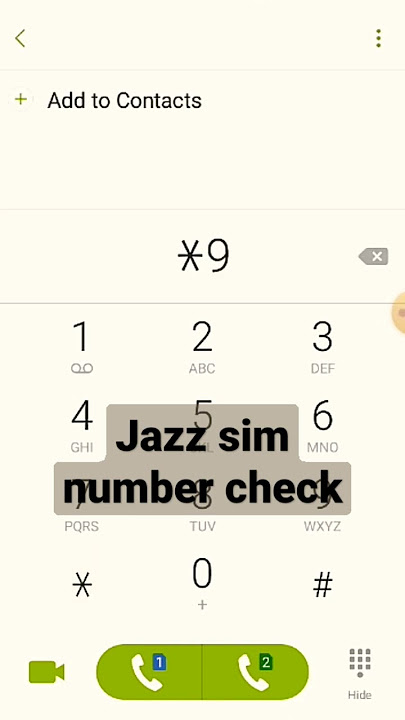 How to check jazz sim number#youtube