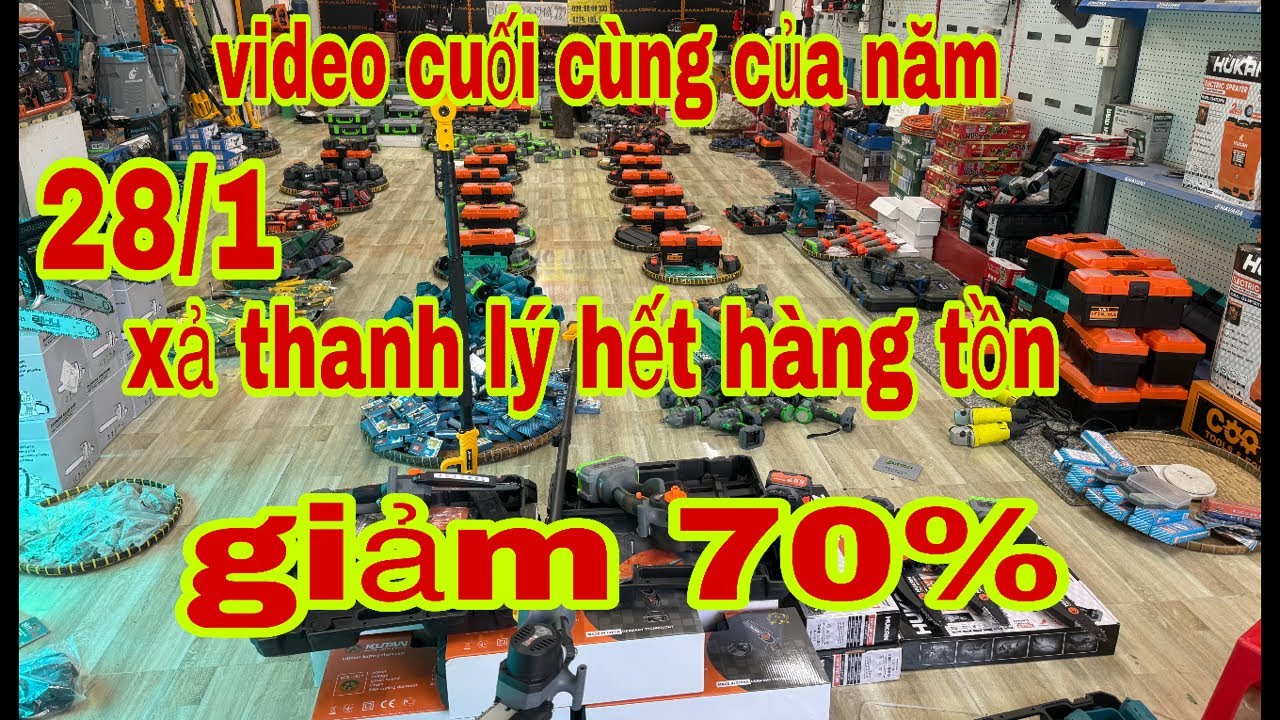 🔴🔴🔴🔴🔴 thanh lý hết kho nghỉ tết máy hàn máy cắt sắt mài bin khoan bin bulong bình phun thuốc