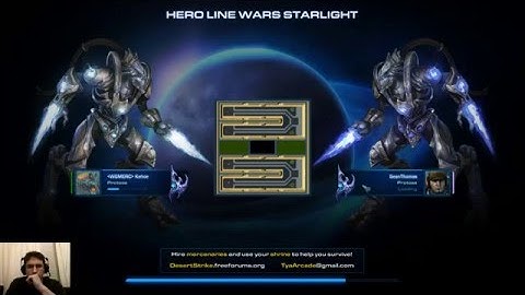 Introduction to Hero Line Wars Starlight arcade game for Star Craft 2