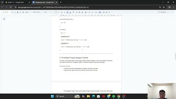 Fundamental Bahasa Pemrograman C++ (Lanjutan) | Praktikum Algoritma dan Pemrograman