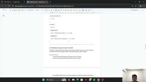Fundamental Bahasa Pemrograman C++ (Lanjutan) | Praktikum Algoritma dan Pemrograman