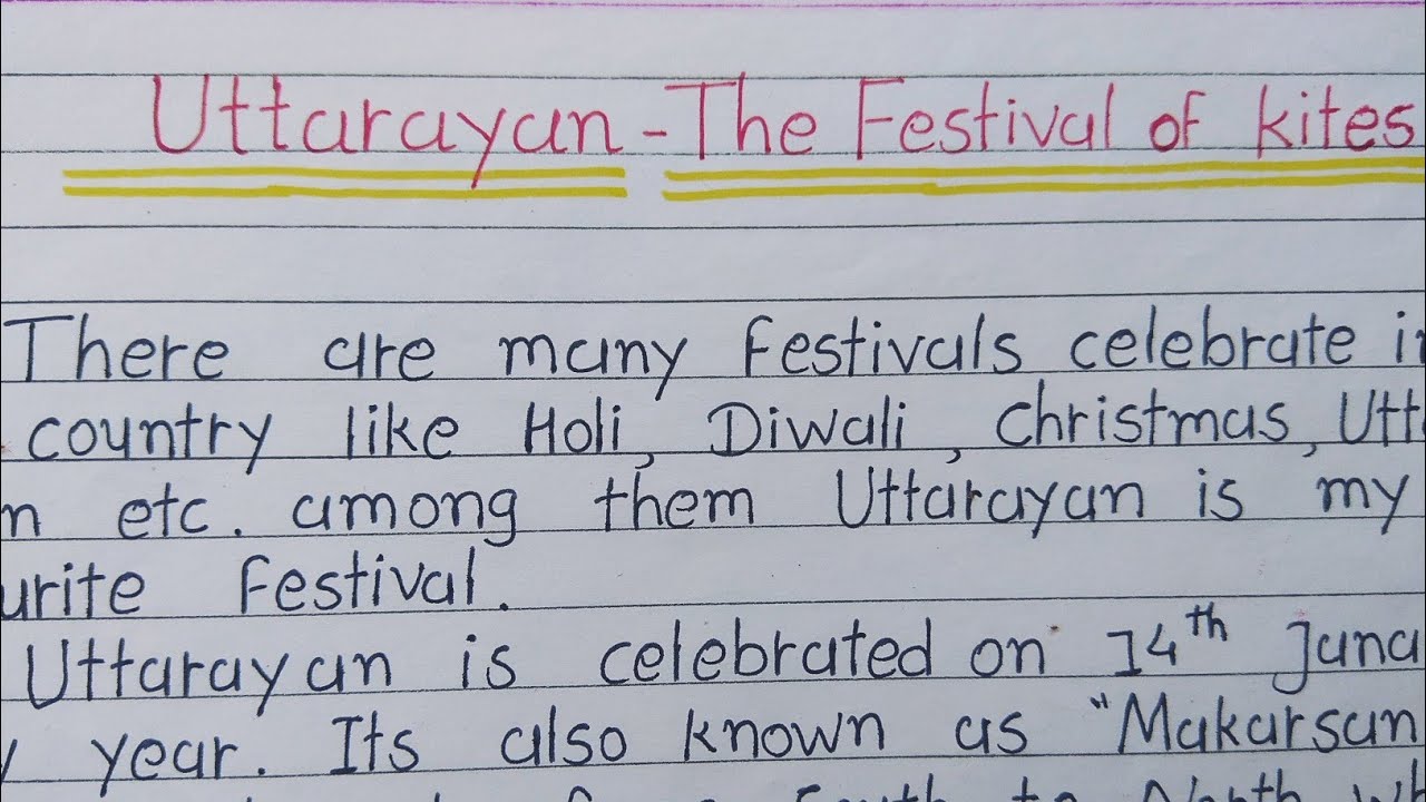 essay on uttarayan in english