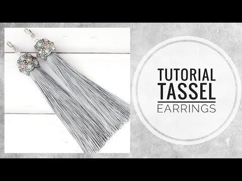 #МК - Серьги-кисти | Оплетение кисточки | #Tutorial - Tassel earrings | The design of tassels