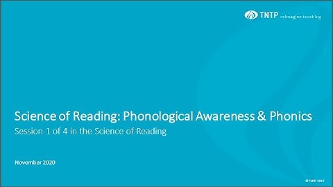 Science of Reading: Phonological Awareness & Phonics