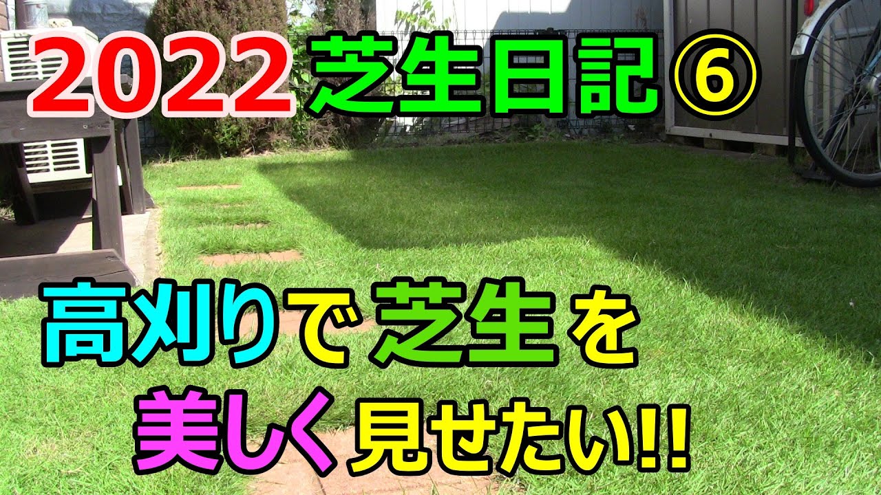 22年芝生お手入れ日記 高刈りで芝生を美しく見せたい Youtube