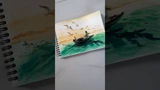water color tutorial for beginners.#art #acrylicscenery #drawing #landscape