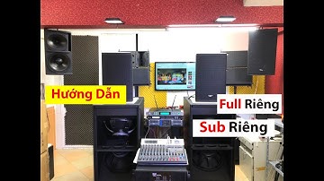 Crossover Số Lx acoustic DX480: 5tr800_ Hướng Dẫn Đánh Full Riêng, Sub Riêng