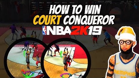HOW TO WIN COURT CONQUEROR EASY IN NBA 2K19! | FREE 25K VC AND JERSEY METHOD! | BEST JUMPSHOT 100%🔥