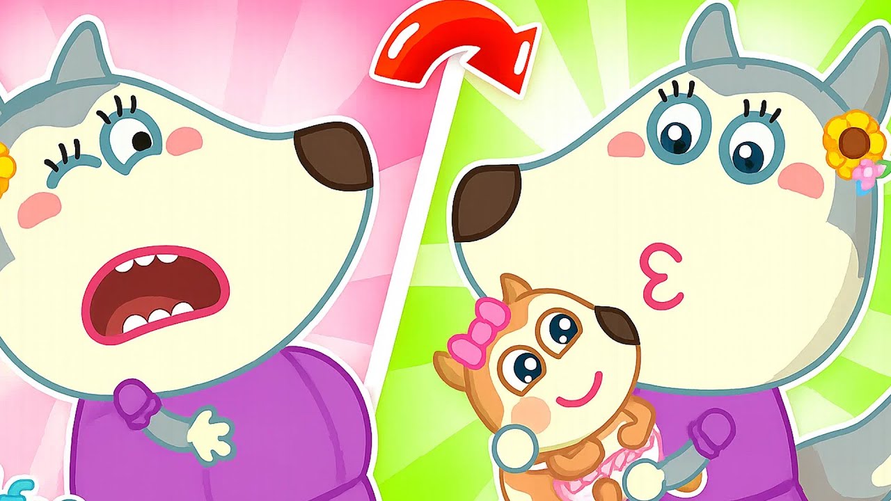 ¿Cómo nació la bebé?👼🏻¿Del útero o de un tubo de ensayo? | Wolfoo en Español