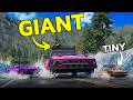 Tiny Cars vs GIANT Cars… Flood Escape in BeamNG