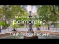 Reporting Trash Pickup Issue | Multilingual AI Voice & GIS Demo | Spanish