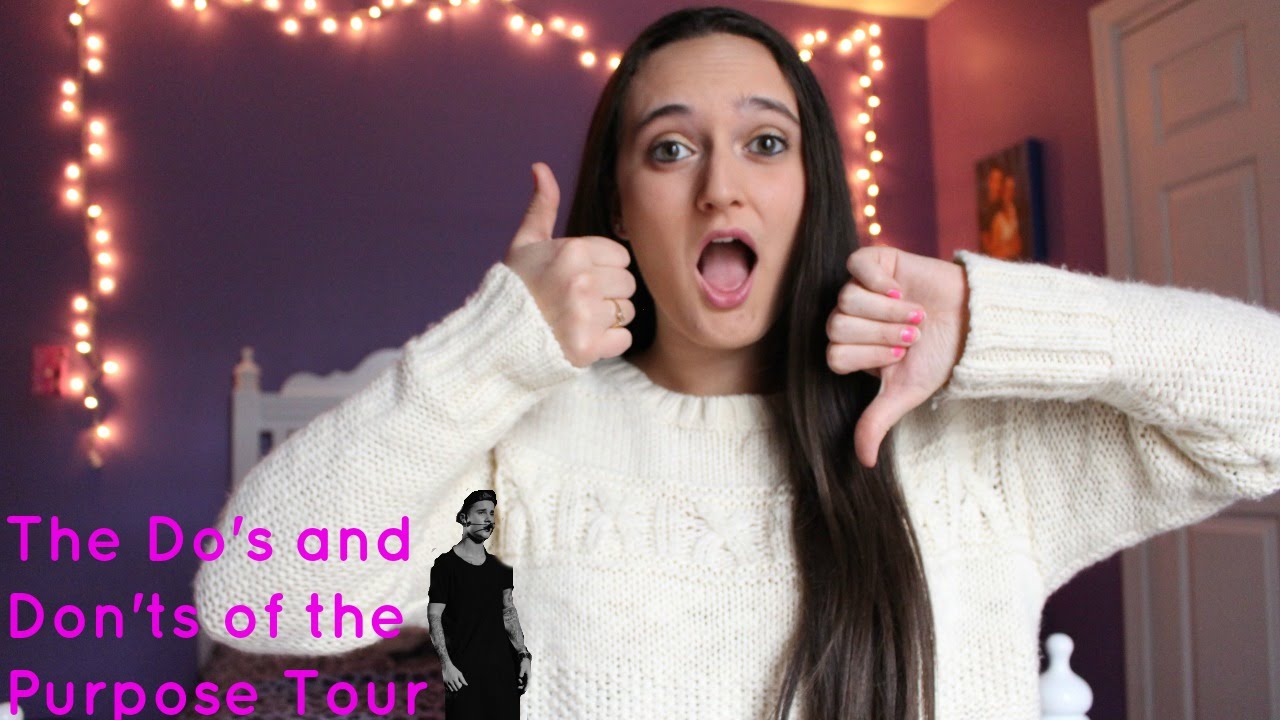 The Do's and Don'ts for the Purpose Stadium Tour | 2017 - YouTube Victoria Marie