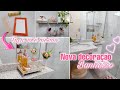 NOVA DECORAÇÃO PARA O BANHEIRO/DIY INCRIVEIS/BANDEJA ESPELHADA/KIT BANHEIRO LINDO||Flavilene Azevedo