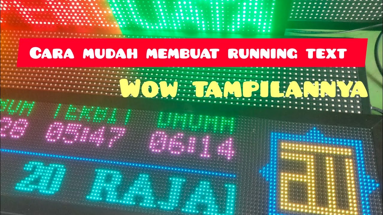 membuat running text 2 sisi