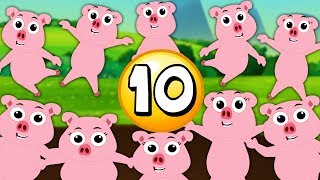 ten little piggies kindergarten nursery rhymes for kids