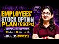 Employee's Stock Option Plan (ESOPs) | Corporate Accounting | Concept & Numerical | B.Com/BBA/MBA