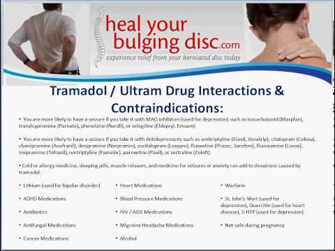 Tramadol / Ultram - Side Effects, Drug Interactions, And Natural Anti Inflammatory Alternatives
