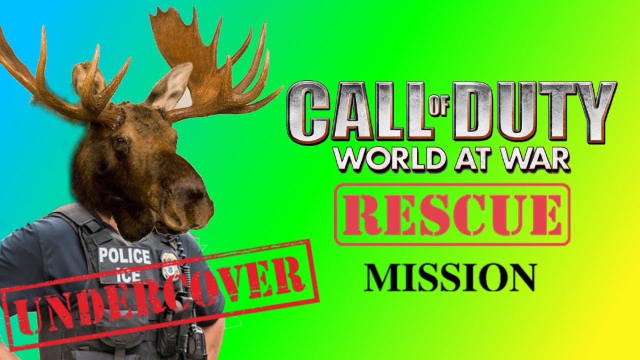 Saving The Mooseman (WaW Zombies Funny Moments)