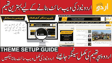 How To Make Urdu News Website In Urdu/URDU PAPER