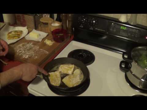 Fried Haddock in a Garlic Butter Sauce, Roasted Potatoes, Steamed Broccoli