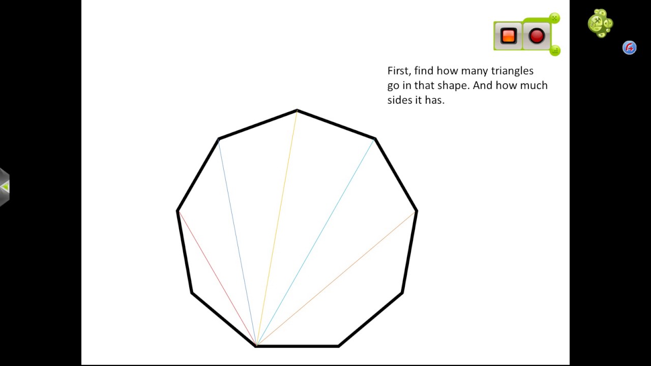 How To Find The Sum Of A Nonagon By Paige Youtube