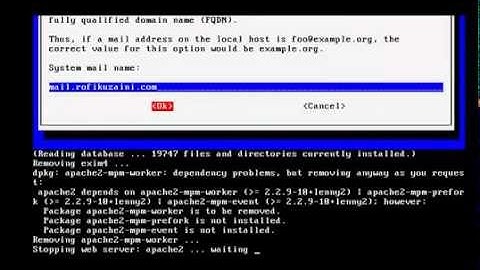 konfigurasi DNS,Web, & Mail Server Debian 5