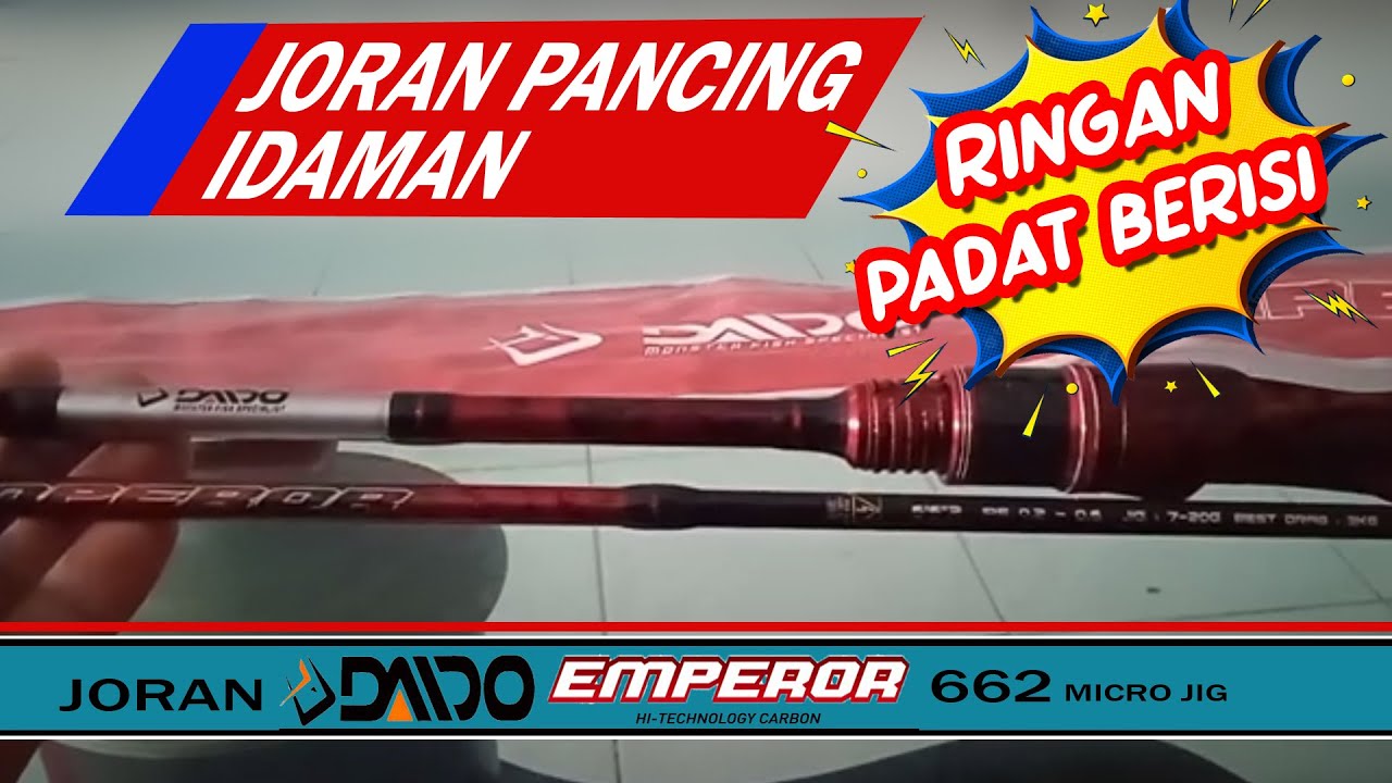 Joran Daido Emperor Micro Jig solid carbon 662..keren abisss mantaap ...