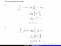 Improper Integrals pt 1