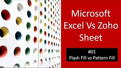 Excel vs Zoho Sheet 01 || #zoho, #zohotutorial, #exceltutorial, #spreadsheet