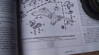 Замена задней опоры двигателя Рено Сценик 2  1 9 dci