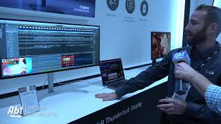 Abt electronics talks with lg at ces 2018 discussing their new 34wk95u
monitor.