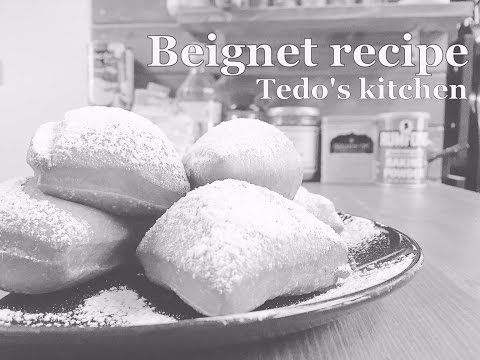 ASMR 料理の音 Home made Beignet Recipe ベニエの作り方