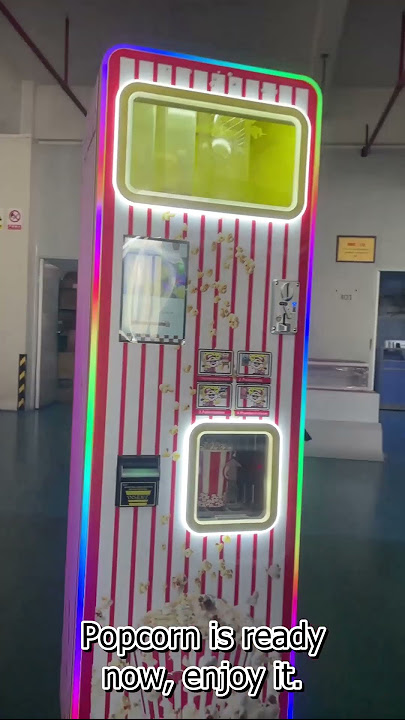 VS250318 popcorn vending machine simple demo X 4 speed #smallbusiness