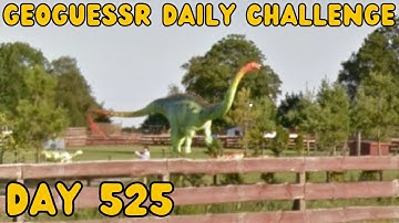 Distracted by blurry dinosaurs! Geoguessr daily challenge day 525!